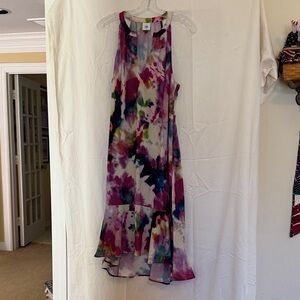 CAbi Multicolor High Low Dress